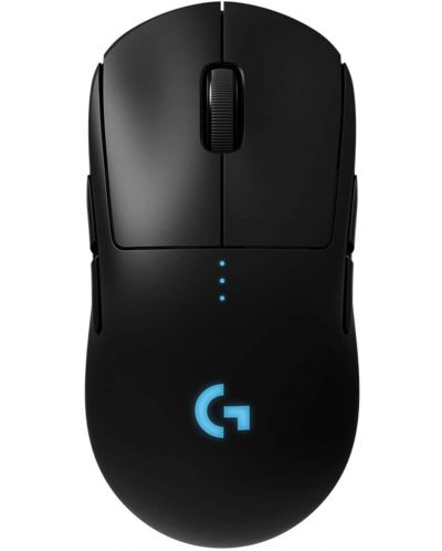 Гейминг мишка Logitech - G Pro, оптична, 16K DPI, безжична, черна - 1