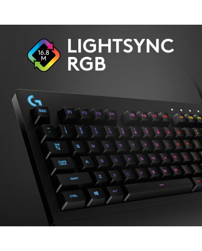 Гейминг клавиатура Logitech - G213 Prodigy, RGB, черна - 5
