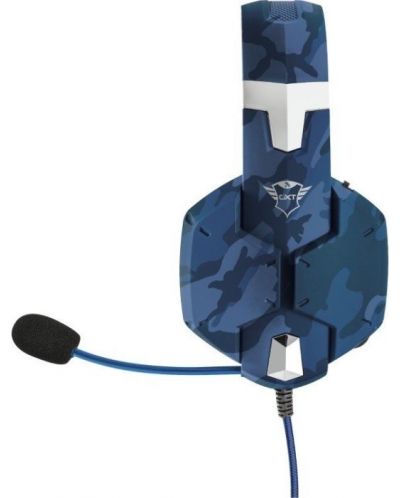 Гейминг слушалки Trust - GXT 322B Carus, сини - 3