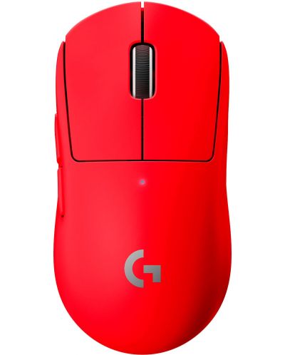 Гейминг мишка Logitech - Pro X Superlight, оптична, безжична, червена - 1
