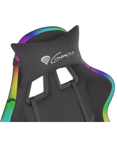 Гейминг стол Genesis - Trit 600 RGB, черен - 5