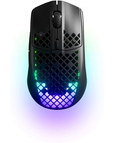 Гейминг мишка SteelSeries - Aerox 3, оптична, безжична, черна - 1