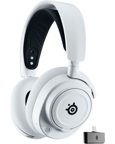 Гейминг слушалки SteelSeries - Arctis Nova 7X, безжични, бели - 1