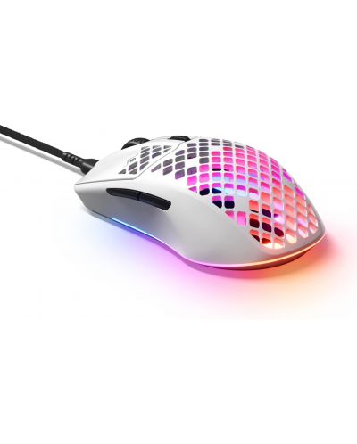 Гейминг комплект SteelSeries - Aerox 3 2022 + Mouse Bungee, черен/бял - 4