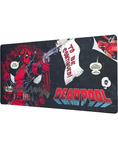 Гейминг подложка за мишка Grupo Erik - Deadpool Marvel, XL, мека, черна - 1