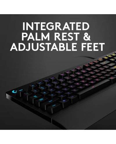 Гейминг клавиатура Logitech - G213 Prodigy, RGB, черна - 6