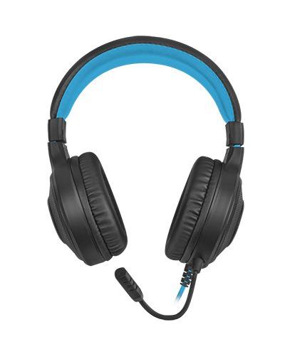 Гейминг слушалки Fury - Warhawk, черни/сини - 3