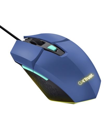 Гейминг мишка Trust - GXT109 Felox, оптична, синя - 3