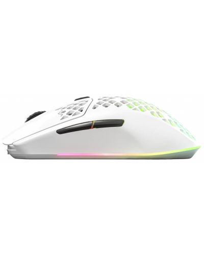 Гейминг мишка SteelSeries - Aerox 3 2022, оптична, безжична, бяла - 4