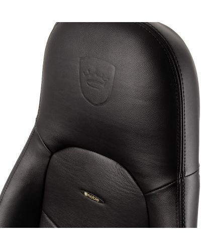 Гейминг стол noblechairs - ICON, естествена кожа, черен - 5