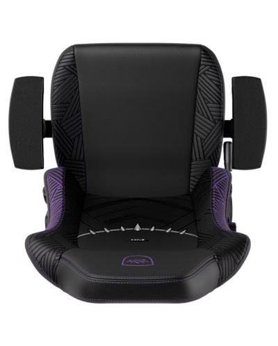 Гейминг стол noblechairs - HERO Black Panther Edition, черен/лилав - 6