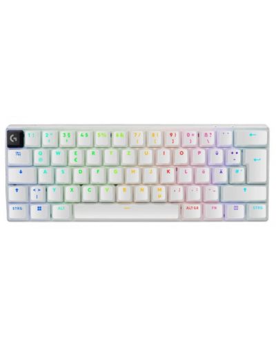 Гейминг клавиатура Logitech - PRO X 60 LIGHTSPEED, безжична, Tactile, бяла - 1