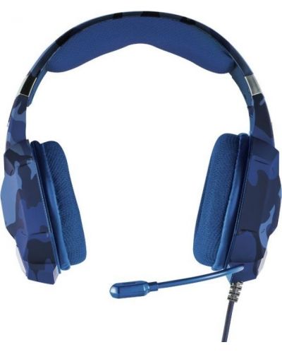 Гейминг слушалки Trust - GXT 322B Carus, сини - 2