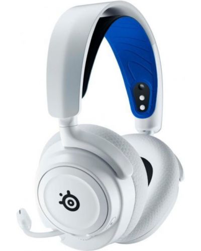 Гейминг слушалки SteelSeries - Arctis Nova 7P, PS5, безжични, бели - 4