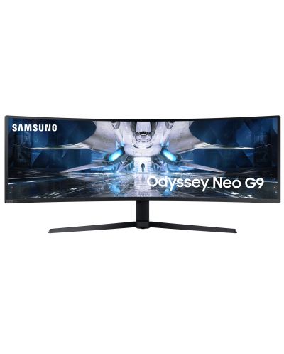 Гейминг монитор Samsung - Odyssey Neo G9, 49'', 240Hz, 1ms, Curved, VA - 1