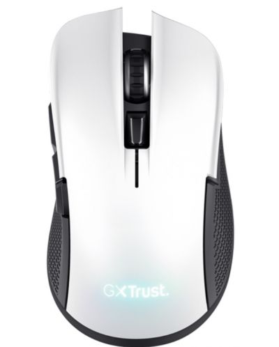 Гейминг мишка Trust - GXT 923 Ybar, оптична, безжична, бяла - 1