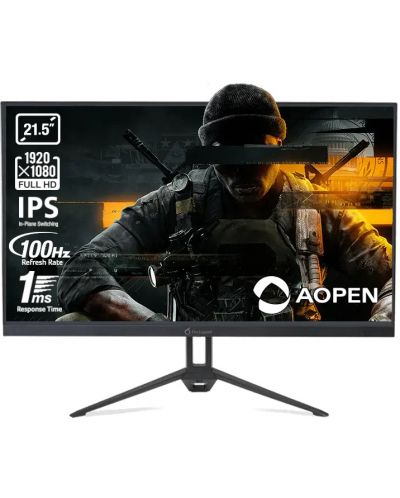 Гейминг монитор Acer AOPEN - 22KG3QEbi, 21.5'', FHD, 100Hz, 1ms, IPS, FreeSync - 1