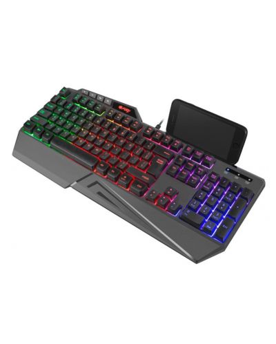 Гейминг клавиатура Fury - Skyraider, RGB, черна - 2