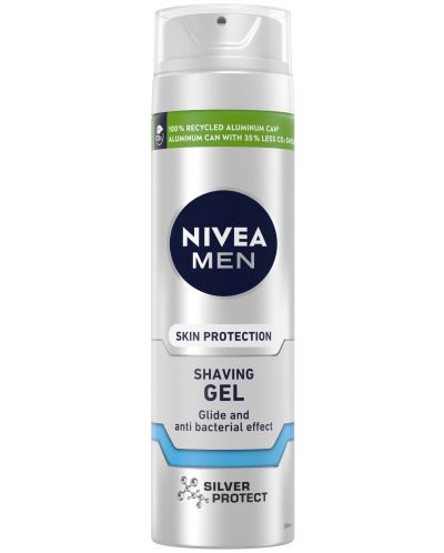 Nivea Men Гел за бръснене Silver Protect, 200 ml - 1