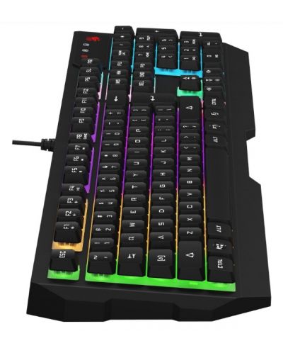 Гейминг клавиатура A4Tech Bloody - B135N, Neon, черна - 4