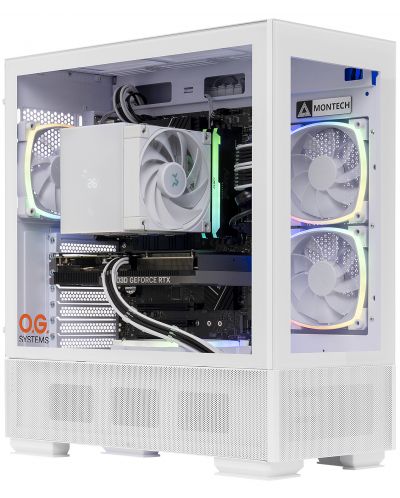 Гейминг компютър OGS Tempest Arctic (AMD) - Ryzen 7 5700X, RTX 4060 Ti, 32GB, 1TB Gen4 - 1