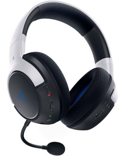 Гейминг слушалки Razer - Kaira, Playstation 5, черни/бели - 2