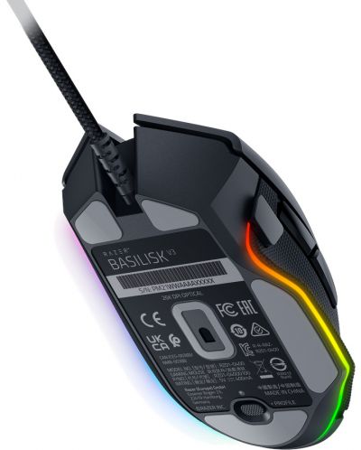 Гейминг мишка Razer - Basilisk V3, оптична, черна - 7