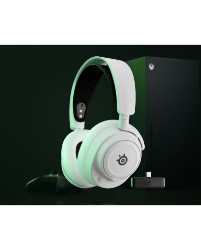 Гейминг слушалки SteelSeries - Arctis Nova 7X Wireless, безжични, бели - 5