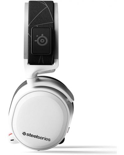 Гейминг слушалки SteelSeries - Arctis 7+, бели - 2