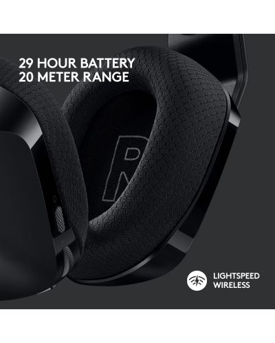 Гейминг слушалки Logitech - G733, безжични, черни - 4