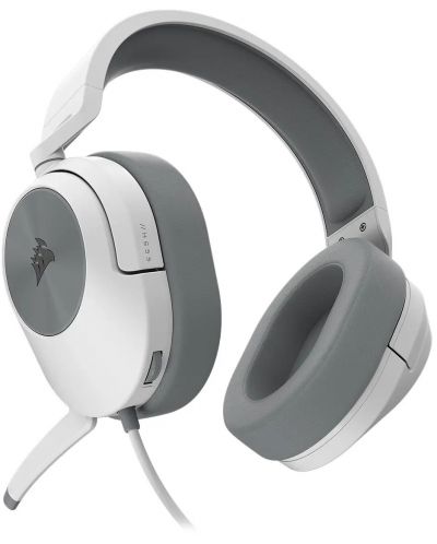 Гейминг слушалки Corsair - HS55 Stereo, бели - 5