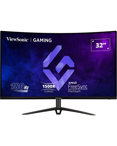 Гейминг монитор ViewSonic - VX3218-PC-MHDJ, 31.5'', 180Hz, 1 ms, Curved - 1