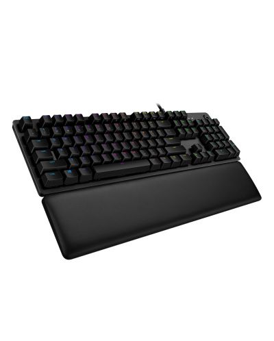 Механична клавиатура Logitech - G513 Carbon, GX Brown, RGB, черна - 1