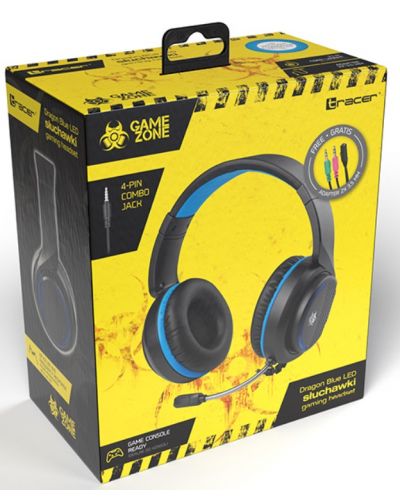 Гейминг слушалки Tracer - GameZone Dragon, сини/черни - 5