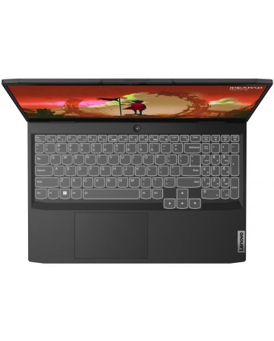 Гейминг лаптоп Lenovo - Gaming 3, 15.6", Ryzen 7, 120Hz, RTX3050, Onyx - 4