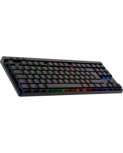 Гейминг клавиатура Logitech - G515 Lightspeed TKL, безжична, черна - 5