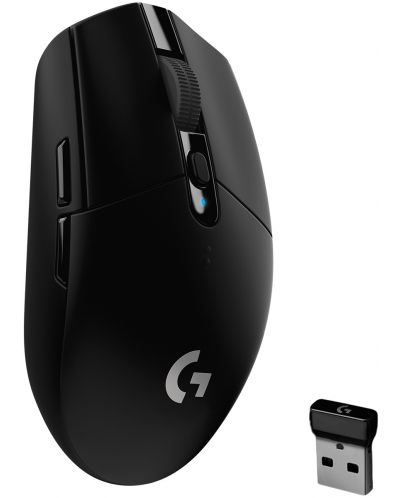 Гейминг мишка Logitech - G305 Lightspeed, оптична, черна - 1