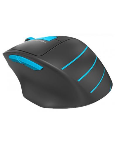 Гейминг мишка A4tech - Fstyler FG30S, оптична, безжична, черна/синя - 5
