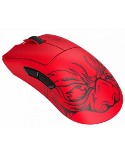 Гейминг мишка Razer - DeathAdder V3 Pro Faker Edition, оптична, безжична, червена - 2