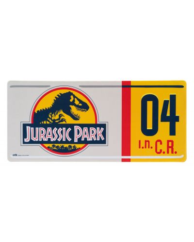 Гейминг подложка за мишка Erik - Jurassic Park, XL, мека, многоцветна - 1