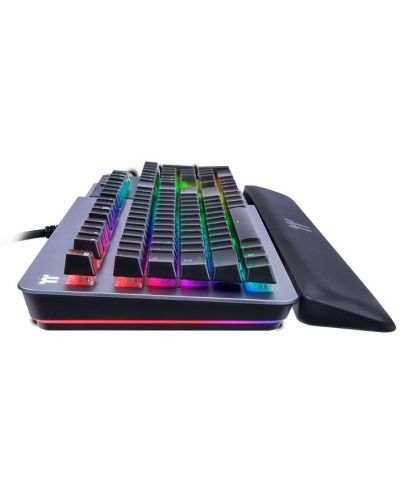 Гейминг клавиатура Thermaltake - Argent K5, Cherry MX Silver, RGB, сива - 3