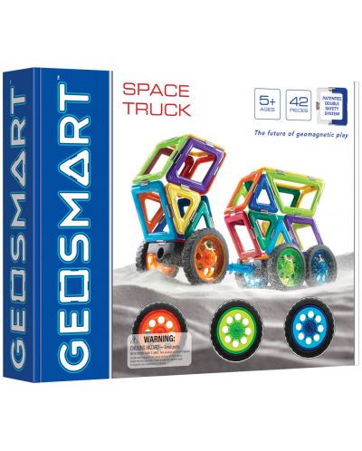 Магнитен конструктор Smart Games Geosmart - Космически камион, 42 части - 1
