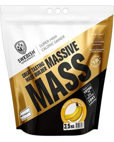 Massive Mass, банан, 3.5 kg, Swedish Supplements - 1
