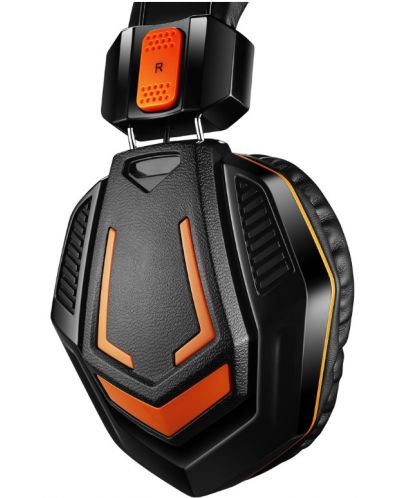 Гейминг слушалки Canyon - Fobos GH-3A, черни/оранжеви - 3