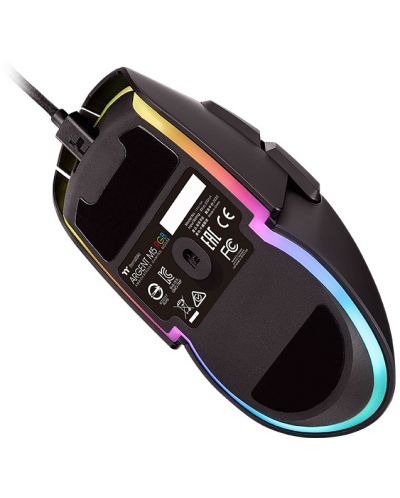 Гейминг мишка Thermaltake - ARGENT M5 RGB, оптична, жична, черна - 5