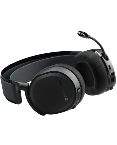 Гейминг слушалки SteelSeries - Arctis 7+, безжични, черни - 4