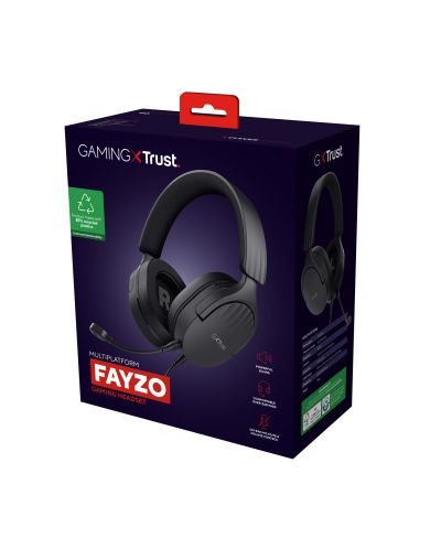 Гейминг слушалки Trust - GXT489 Fayzo, черни - 6