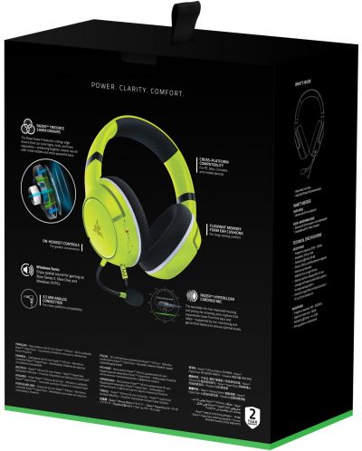 Гейминг слушалки Razer - Kaira X, Xbox, Electric Volt - 6