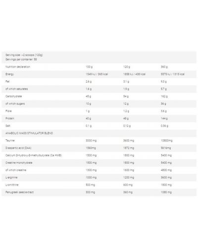 Monster Mass, ванилия, 7 kg, Skull Labs - 2