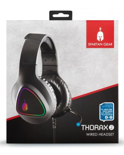 Гейминг слушалки Spartan Gear - Thorax 2, черни - 2